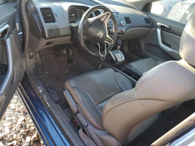 2HGFG12998H578582 - 2008 HONDA CIVIC EXL BLUE photo 8