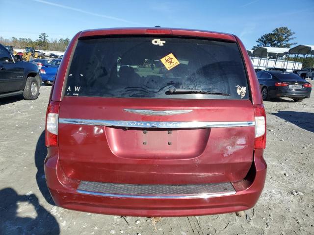 2A4RR8DG4BR677378 - 2011 CHRYSLER TOWN & COU TOURING L BURGUNDY photo 6