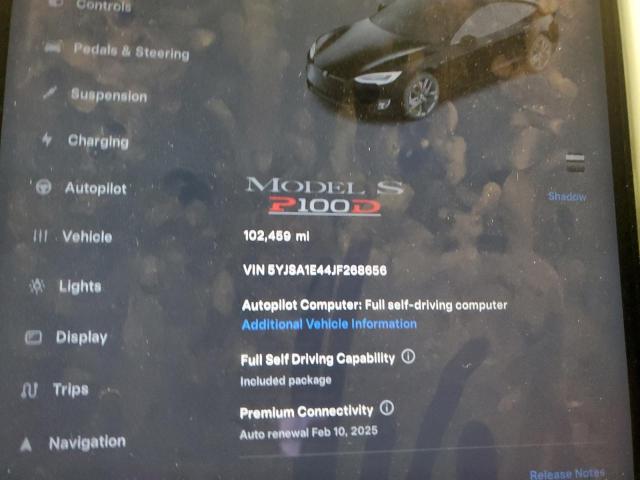 5YJSA1E44JF268656 - 2018 TESLA MODEL S Qara foto 9