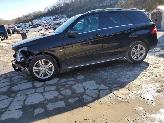 4JGDA5HB0CA040364 - 2012 MERCEDES-BENZ ML 350 4MATIC BLACK photo 1