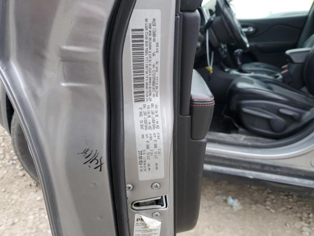 1C4PJMBB6HW519113 - 2017 JEEP CHEROKEE TRAILHAWK SILVER photo 14