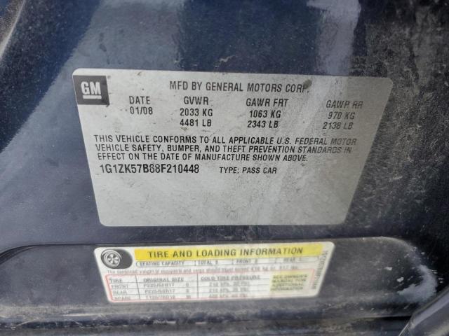 1G1ZK57B88F210448 - 2008 CHEVROLET MALIBU LTZ 蓝色 照片 12