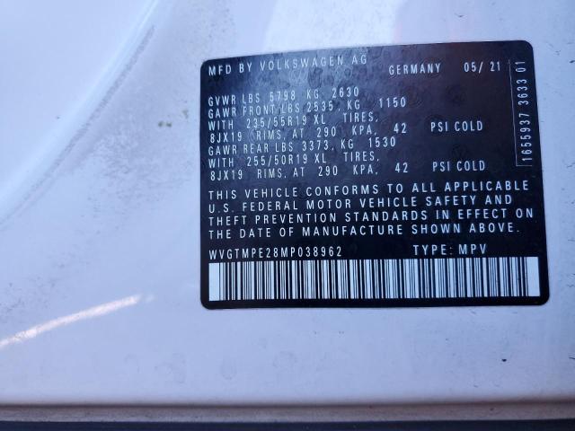 WVGTMPE28MP038962 - 2021 VOLKSWAGEN ID.4 PRO S 白色 照片 14