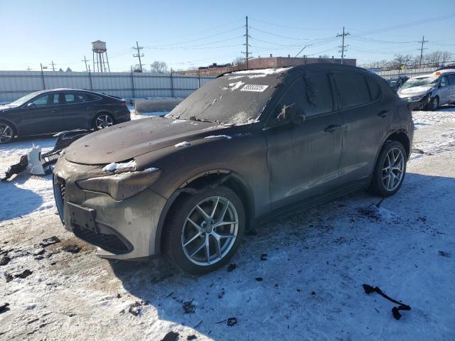 ZASFAKNN0J7B65232 - 2018 ALFA ROMEO STELVIO TI SPORT GRAY photo 1