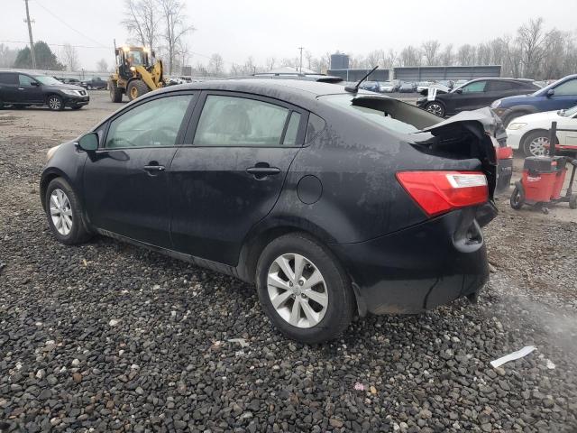 KNADN4A32D6280166 - 2013 KIA RIO EX BLACK photo 2