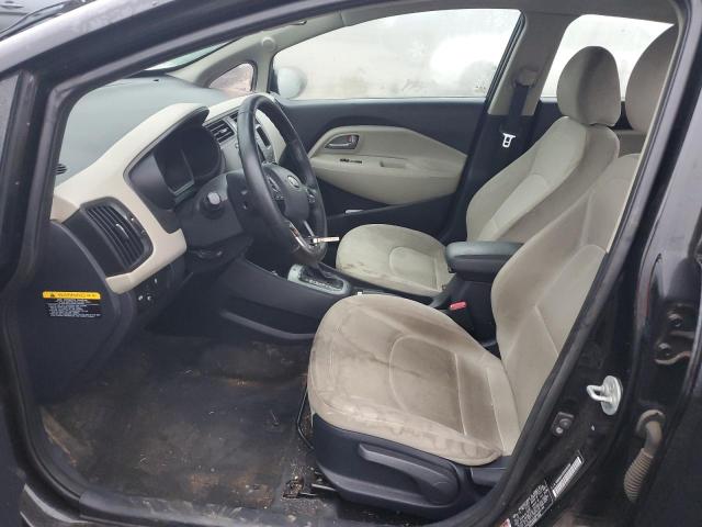 KNADN4A32D6280166 - 2013 KIA RIO EX BLACK photo 7