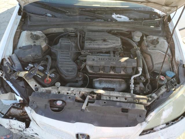 2HGES16334H542302 - 2004 HONDA CIVIC DX VP თეთრი ფოტო 11