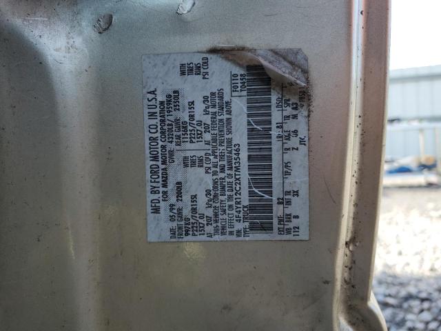4F4YR12C2XTM35463 - 1999 MAZDA B2500 GOLD photo 13