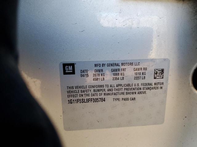 1G11F5SL8FF305784 - 2015 CHEVROLET MALIBU LTZ 金色 照片 12