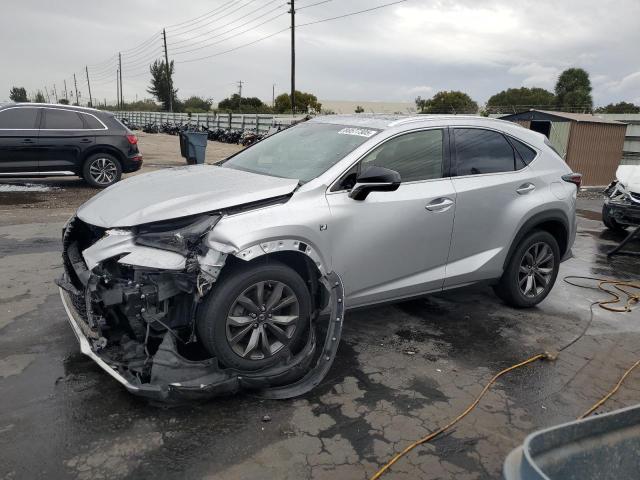 JTJYARBZ0K2153174 - 2019 LEXUS NX 300 BASE ვერცხლისფერი ფოტო 1