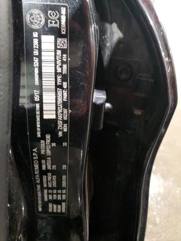 ZASFAKPN3J7B65657 - 2018 ALFA ROMEO STELVIO SPORT შავი ფოტო 12