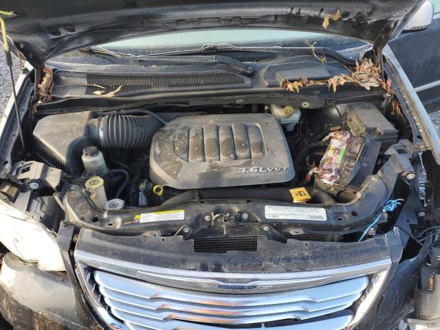 2C4RC1CG4CR307694 - 2012 CHRYSLER TOWN & COU TOURING L BLACK photo 12