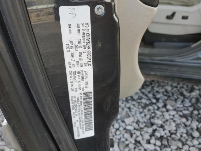 2C4RC1CG4CR307694 - 2012 CHRYSLER TOWN & COU TOURING L BLACK photo 13