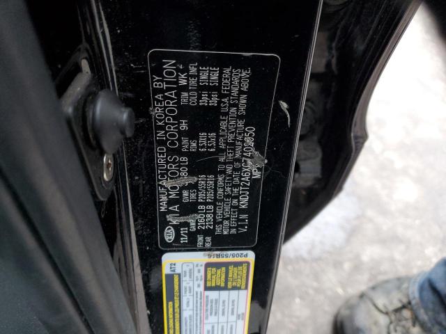 KNDJT2A6XC7402050 - 2012 KIA SOUL + BLACK photo 13