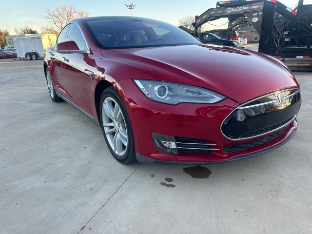 5YJSA1CN9DFP27292 - 2013 TESLA MODEL S Կարմիր լուսանկար 1