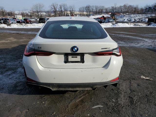 WBY73AW00RFR48393 - 2024 BMW I4 EDRIVE 40 WHITE photo 6
