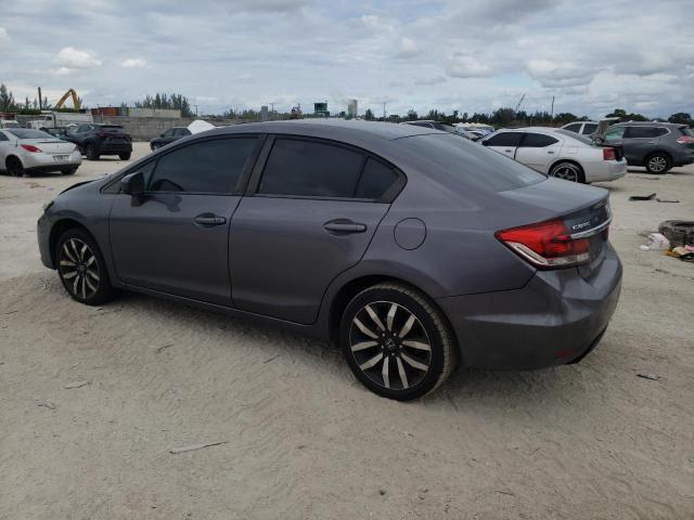 19XFB2F98FE099401 - 2015 HONDA CIVIC EXL ვერცხლისფერი ფოტო 2