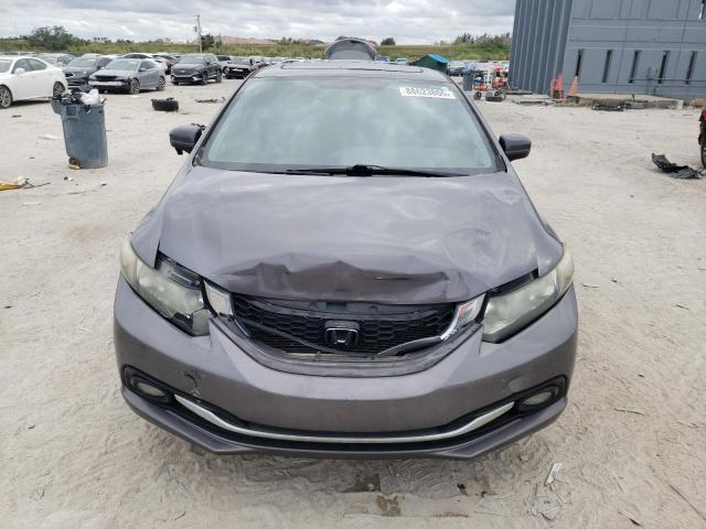 19XFB2F98FE099401 - 2015 HONDA CIVIC EXL ვერცხლისფერი ფოტო 5