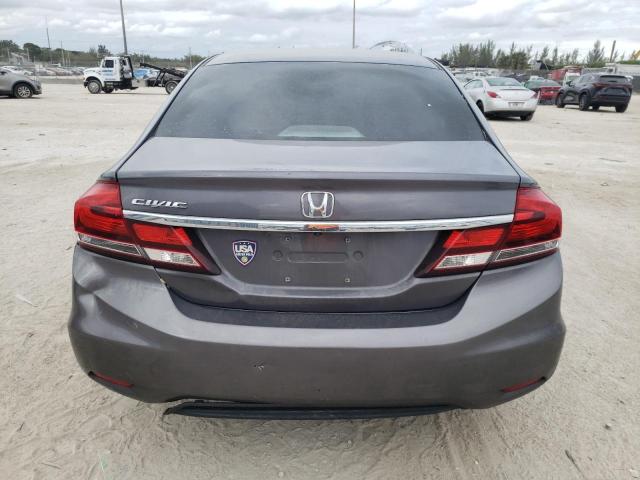 19XFB2F98FE099401 - 2015 HONDA CIVIC EXL ვერცხლისფერი ფოტო 6