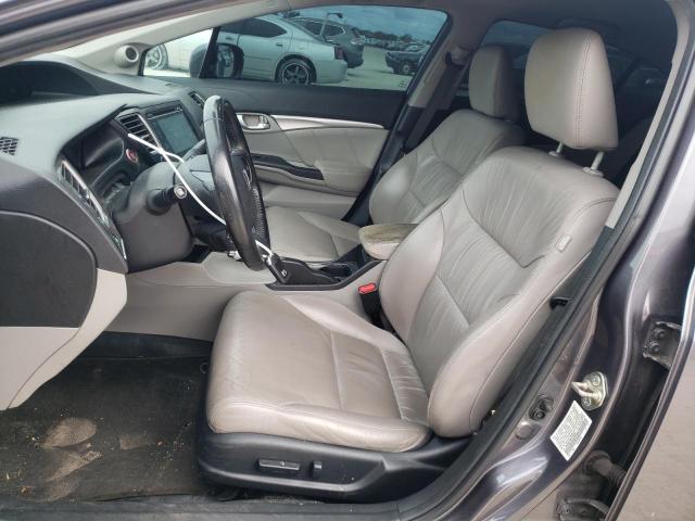 19XFB2F98FE099401 - 2015 HONDA CIVIC EXL ვერცხლისფერი ფოტო 7