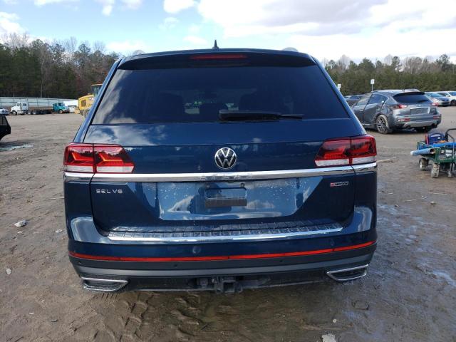 1V2BR2CA7NC551867 - 2022 VOLKSWAGEN ATLAS SEL BLUE photo 6