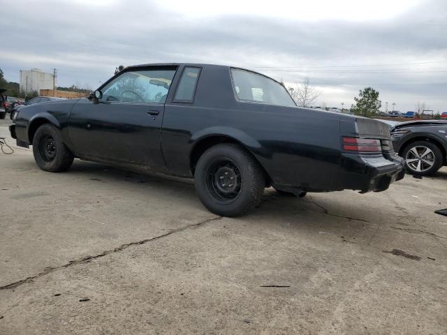 1G4GJ1179HP428886 - 1987 BUICK REGAL BLACK photo 2