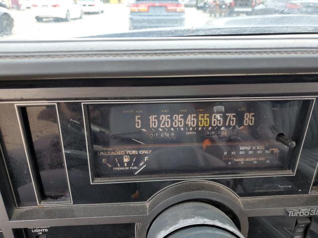 1G4GJ1179HP428886 - 1987 BUICK REGAL BLACK photo 9