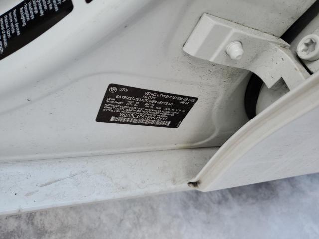 WBA3C3G51FNS73447 - 2015 BMW 320 I XDRIVE WHITE photo 12