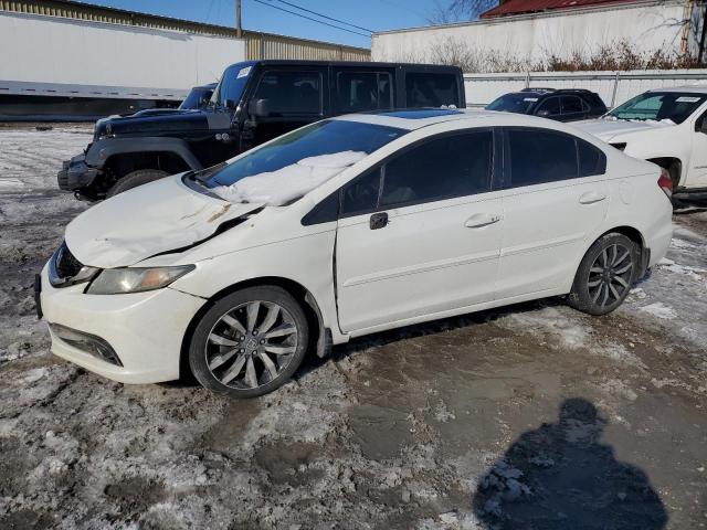 19XFB2F98EE014071 - 2014 HONDA CIVIC EXL თეთრი ფოტო 1