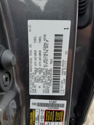 5TFMA5EC6PX013383 - 2023 TOYOTA TUNDRA CREWMAX PLATINUM ნაცრისფერი ფოტო 12