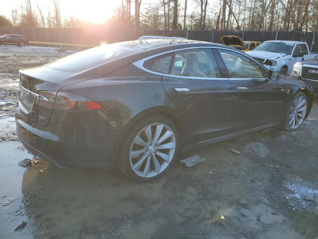 5YJSA1H11EFP43722 - 2014 TESLA MODEL S GREEN photo 3