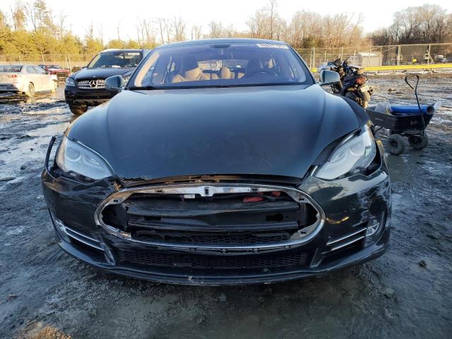 5YJSA1H11EFP43722 - 2014 TESLA MODEL S GREEN photo 5