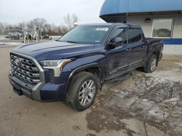 5TFNA5DB3NX010399 - 2022 TOYOTA TUNDRA CREWMAX PLATINUM ლურჯი ფოტო 1