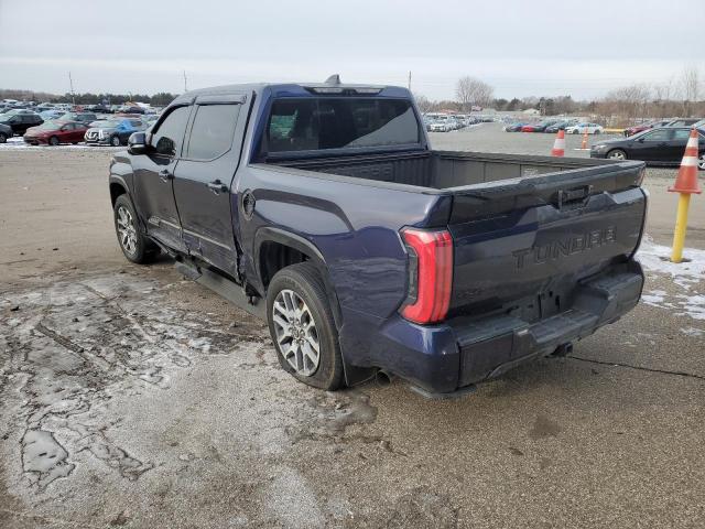 5TFNA5DB3NX010399 - 2022 TOYOTA TUNDRA CREWMAX PLATINUM ლურჯი ფოტო 2