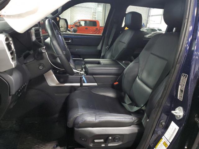 5TFNA5DB3NX010399 - 2022 TOYOTA TUNDRA CREWMAX PLATINUM ლურჯი ფოტო 7