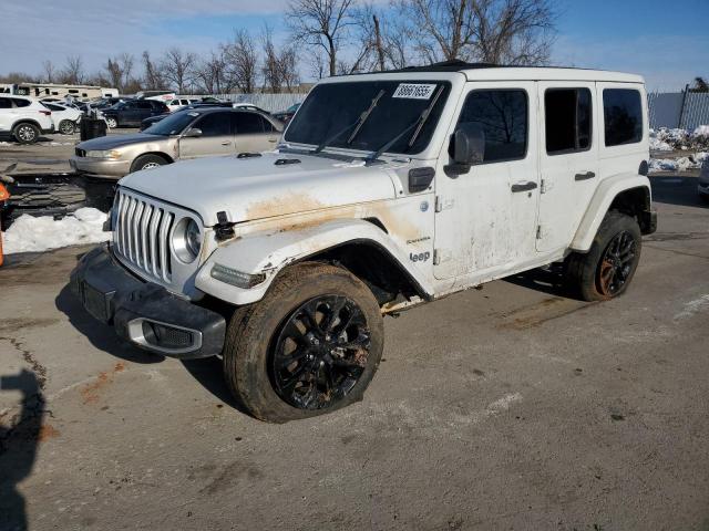 1C4JJXP65MW654578 - 2021 JEEP WRANGLER U SAHARA 4XE WHITE photo 1
