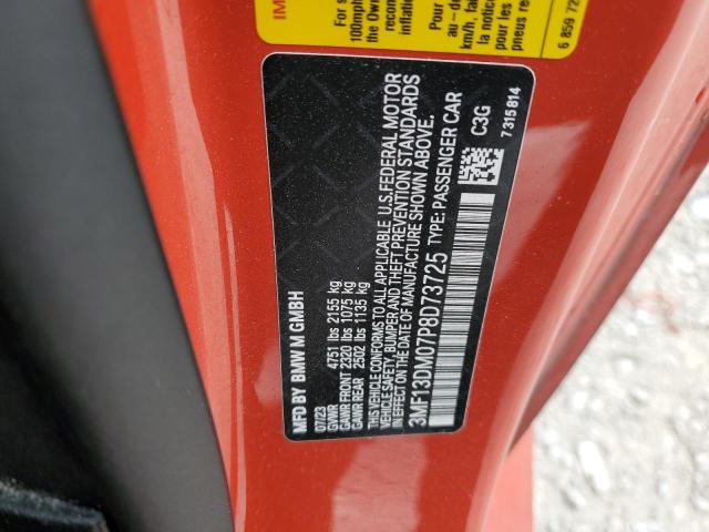 3MF13DM07P8D73725 - 2023 BMW M2 RED photo 12