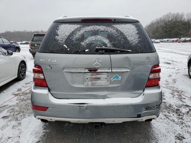4JGBB8GB5BA671780 - 2011 MERCEDES-BENZ ML 350 4MATIC SILVER photo 6