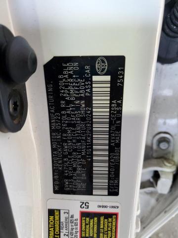 4T1G11AK2PU820242 - 2023 TOYOTA CAMRY SE NIGHT SHADE WHITE photo 12