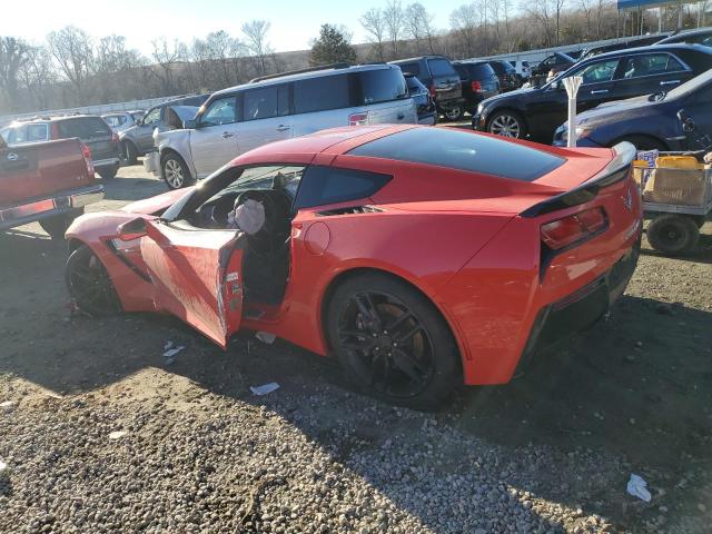 1G1YA2D7XJ5104883 - 2018 CHEVROLET CORVETTE STINGRAY 1LT RED photo 2
