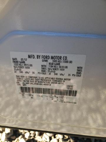 2LMPJ6LR9HBL46972 - 2017 LINCOLN MKX RESERVE Սպիտակ լուսանկար 14