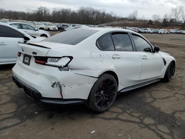 WBS43AY08NFM90896 - 2022 BMW M3 COMPETITION WHITE photo 3
