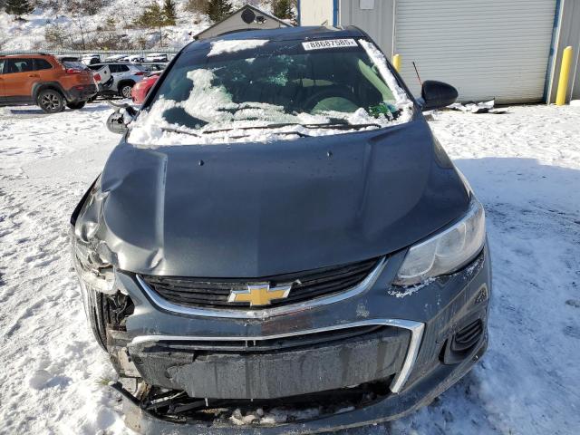 1G1JB5SH5H4156319 - 2017 CHEVROLET SONIC LS GRAY photo 5