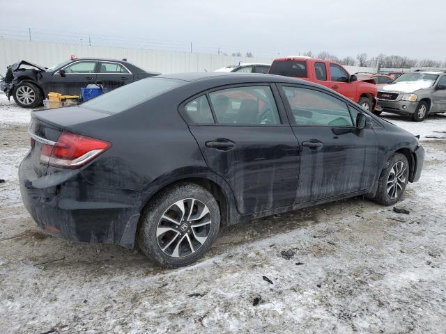 19XFB2F93DE000626 - 2013 HONDA CIVIC EXL შავი ფოტო 3