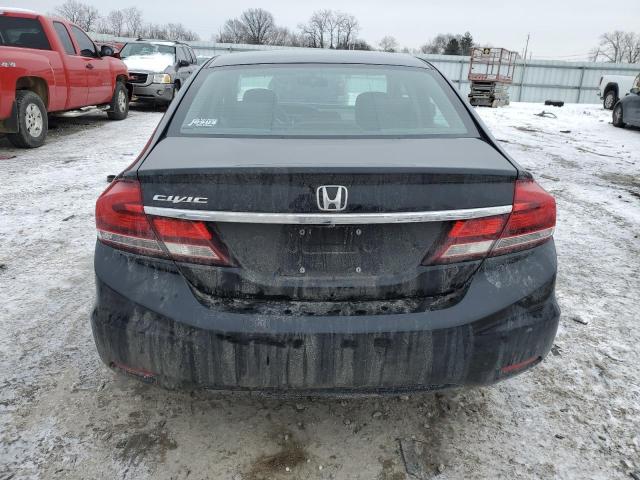 19XFB2F93DE000626 - 2013 HONDA CIVIC EXL შავი ფოტო 6
