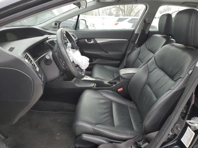 19XFB2F93DE000626 - 2013 HONDA CIVIC EXL შავი ფოტო 7
