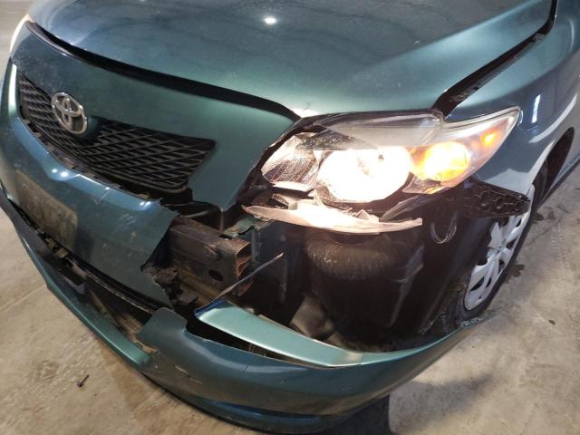 2T1BU4EE1AC331749 - 2010 TOYOTA COROLLA LE BASE GREEN photo 9