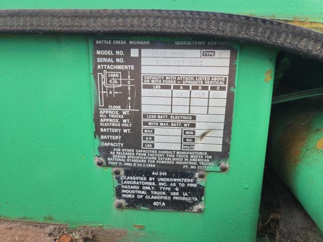 Y6854273051 - 1980 CLAR FORKLIFT Зеленый фото 10
