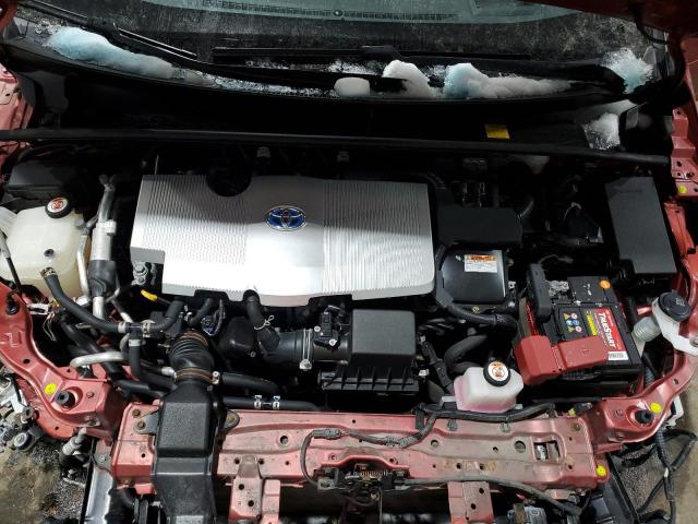 JTDKARFP6H3000853 - 2017 TOYOTA PRIUS PRIM 勃艮第红 照片 11