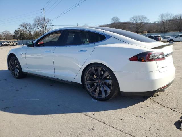 5YJSA1DP9CFP03203 - 2012 TESLA MODEL S WHITE photo 2